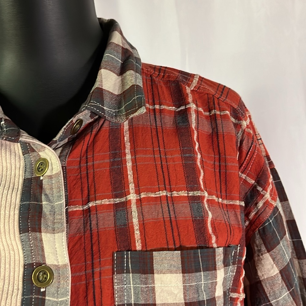 Ee:Some Multicolor Patchwork Plaid & Corduroy Mix… - image 5